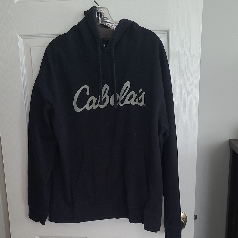 Cabela's Men's Black Hoodie Sweater